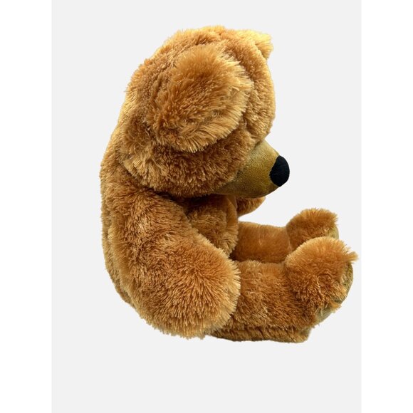Dan Dee Collectors Choice 16" Tan Bear Brown Bow Plush Stuffed Animal Toy - Picture 3 of 8